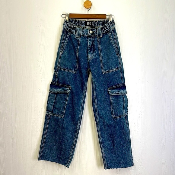 Urban Outfitters - BDG Hi Rise Elastic Waist Skate Jean With Pockets Size 24 - Picture 1 of 9